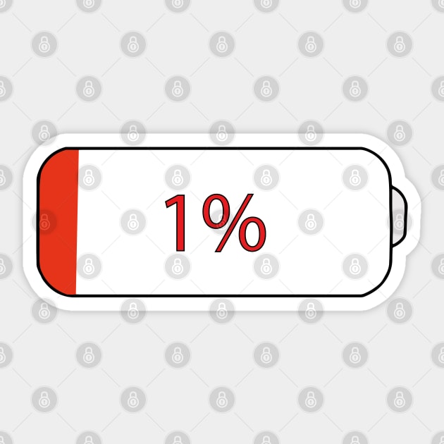 1% is enough Sticker by DiegoCarvalho
